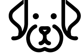do modern high quality dog logo
