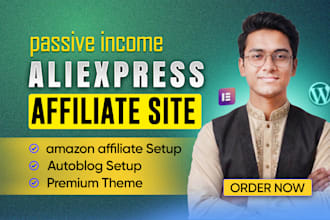 create amazon affiliate and aliexpress affiliate website
