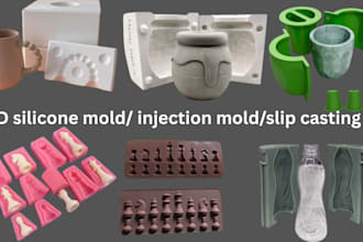 make custom silicone mold design for casting and production
