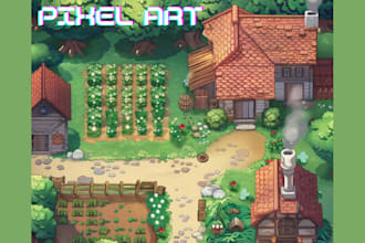 create pixel environment pixel tileset top down game 8bit 16bit pixel art rpg