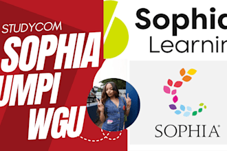 do sophia, touchstones, lab simulation, umpi, wgu, capella, studycom, saylor