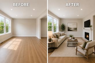 do virtual staging, virtual renovation, home staging for real estate furniture
