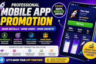 app promotion gain app install app promo video app marketing