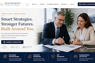 design squarespace financial advisor website investment consulting website