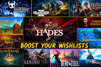 design steam capsule art, steam page game banners for indie games