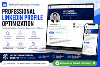 write, optimize and update your linkedin profile with recruiter ready keywords