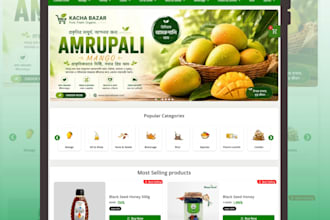 create a modern organic grocery ecommerce wordpress website