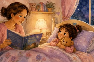 draw children story book illustration, watercolor illustration, picture book art
