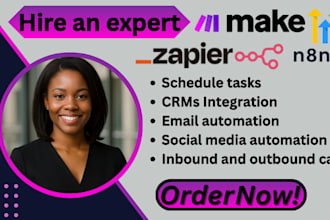 setup, fix make com automation, zapier automation, airtable automation, make com