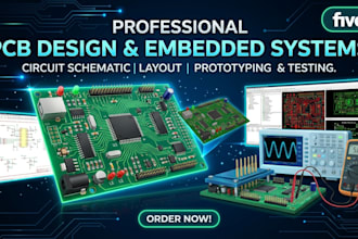 design pcb layout with schematics, gerber files and circuit validation
