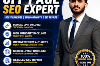 do manual off page SEO with high authority backlinks