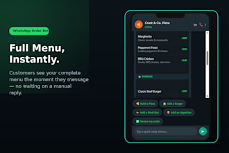 build an ai whatsapp order bot or booking system for your business