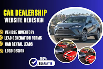 redesign your car dealer website  to generate more leads and sales