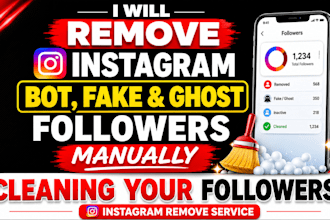 remove instagram ghost, bot followers and clean up account