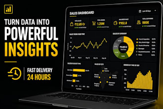 create interactive tableau dashboards and visualization in 24 hrs
