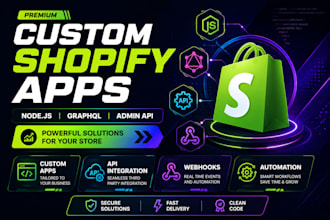 develop custom shopify apps using nodejs graphql admin API