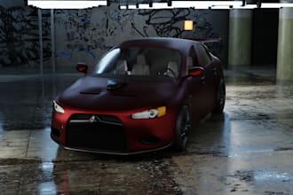create 3d models for a car or vehicle in blender