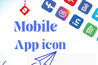 design modern professional app icons for ios and android