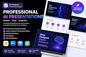 create a professional ai presentation in keynote canva or google slides
