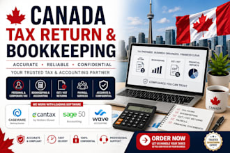 file canada tax return using caseware, cantax, sage 50 and wave
