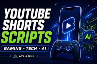 write engaging youtube shorts scripts for gaming tech and ai