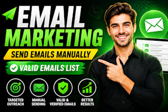 do  manual email sending and targeted b2b lead generation