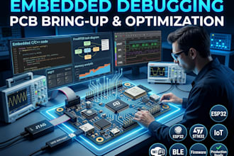 troubleshoot iot embedded systems pcb firmware debugging hardware and optimise