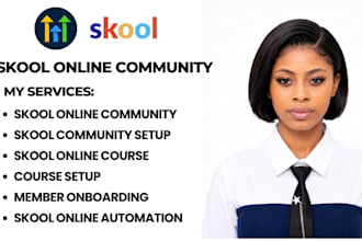 setup skool online community course upload onboarding course creation circleso