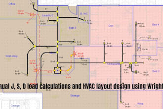 do manual j, s, d load calculations and hvac layout design using wrightsoft