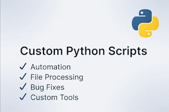 write custom python scripts and automate repetitive tasks