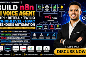 build n8n ai voice agent vapi retell twilio gohighlevel hvac webhooks automation