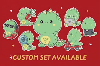 design a cute and simple kawaii logo for you