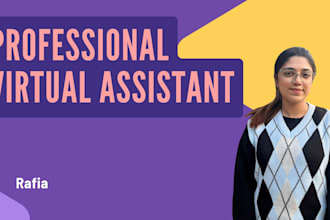 be your professional virtual assistant