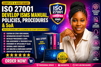 iso 27001 isms manual, policies, procedures and soa development