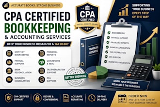 provide certified public accountant bookkeeping payroll and llc support