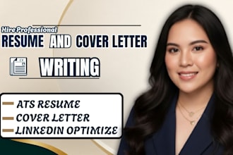 write professional ats resume writing, cv writing, linkedin, cover letter