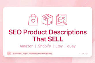 write SEO product description that converts