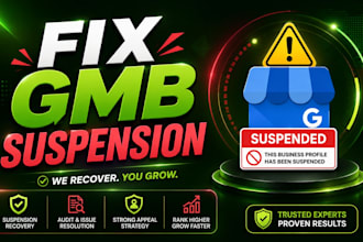 reinstate suspended google business profile and fix gmb suspension fast