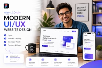 design modern UI UX for website