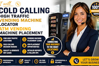 cold calling high traffic vending machine locator atm vending machine placement