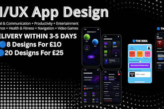 create UI UX app designs