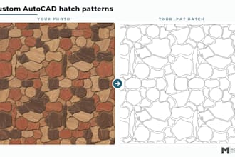 create a custom autocad hatch pattern pat file from your photo or drawing