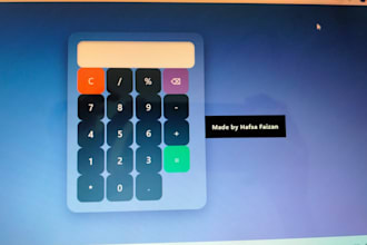 build a responsive HTML CSS javascript calculator website