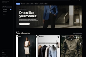 design a custom online store website that converts