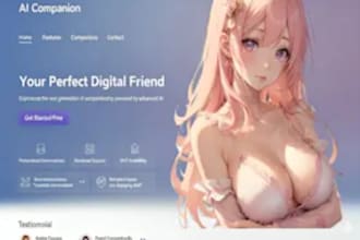 make ai nsfw chat website, ai girlfriend app, ai saas chatbot with ai features