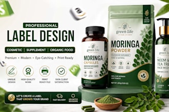 design premium cosmetic, supplement, and food packaging