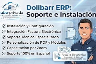 setup, install and support dolibarr erp with fel invoicing