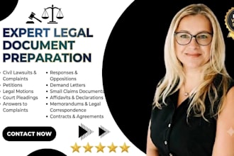 draft or review family law documents for divorce, child custody, and support