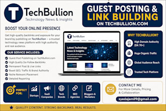 do technology guest post on high da tech blogs