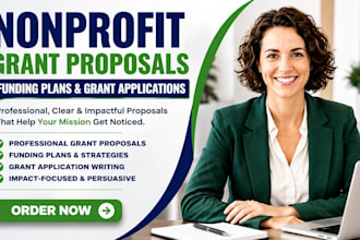 write nonprofit grant proposals, funding plans, and grant applications